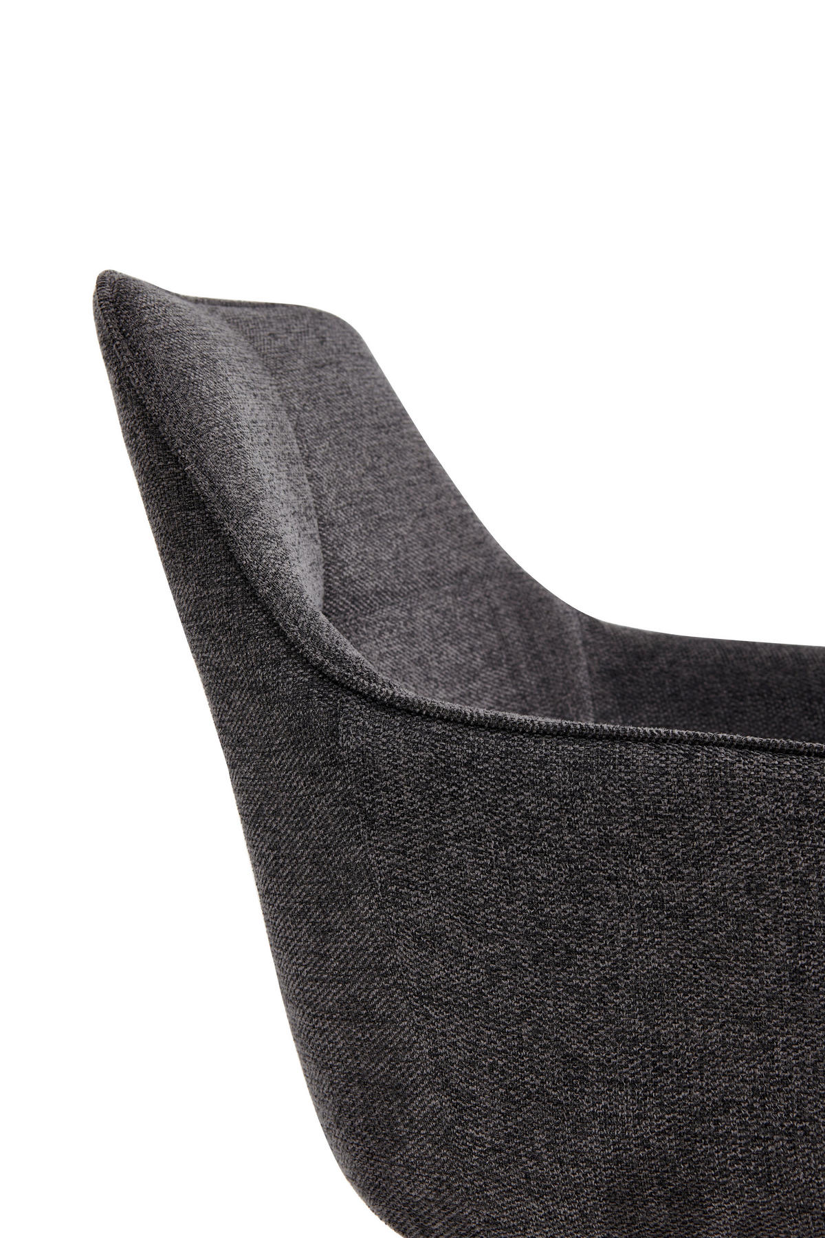 ARMLEHNSTUHL-SET 2 Stück  in Stahl Mikrofaser  - Anthrazit/Schwarz, MODERN, Textil/Metall (53/85/62cm) - MID.YOU