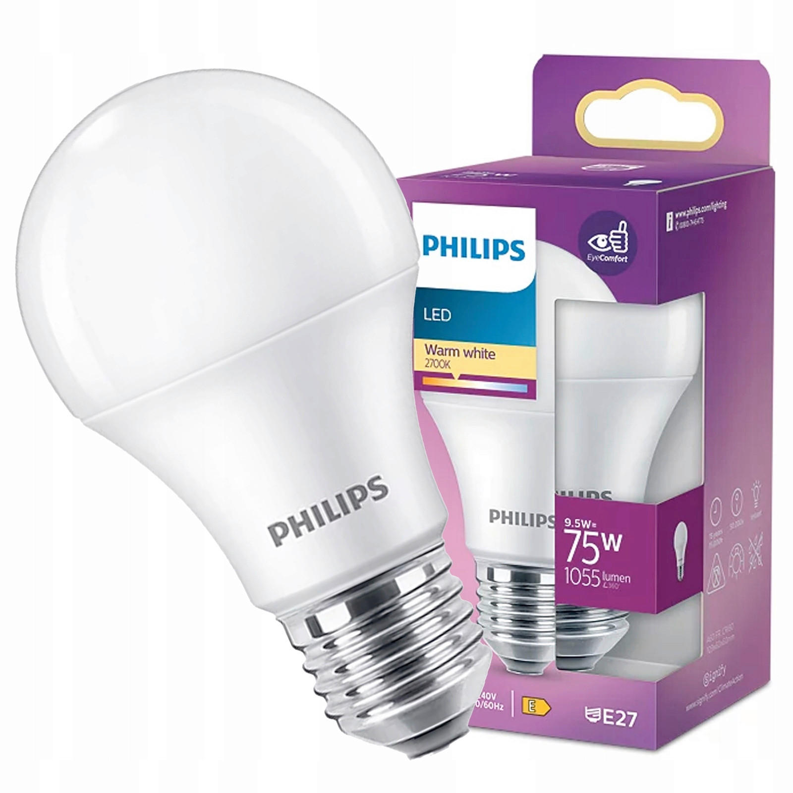 LED SIJALICA - Osnovno, plastika (1,1/6/6cm) - Philips