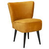 SESSEL Mikrovelours Goldfarben    - Goldfarben/Schwarz, Trend, Holz/Textil (65/89/70cm) - MID.YOU