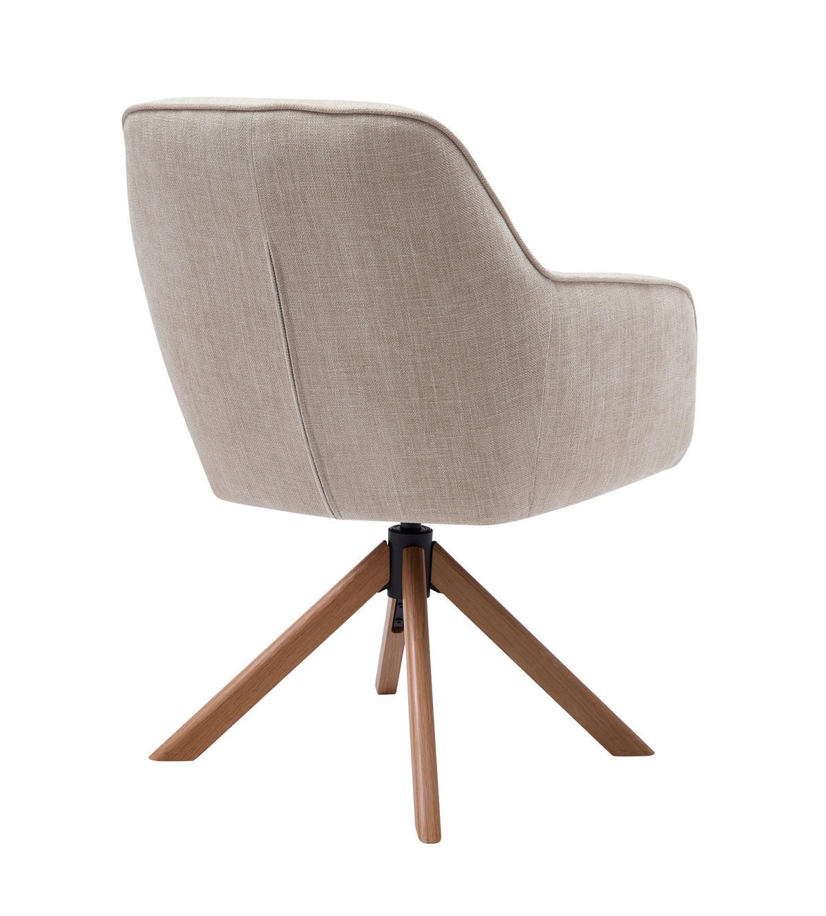 ARMLEHNSTUHL-SET 2 Stück  in Chenille  - Beige/Creme, MODERN, Holz/Textil (59/87/65cm) - Livetastic