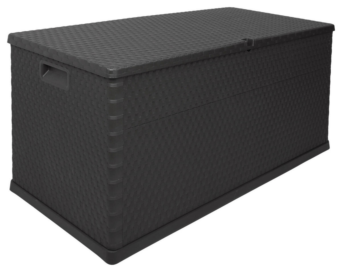 KISSENBOX 118,5/62,5/55 cm  - Anthrazit, Basics, Kunststoff (118,5/62,5/55cm) - Ambia Garden