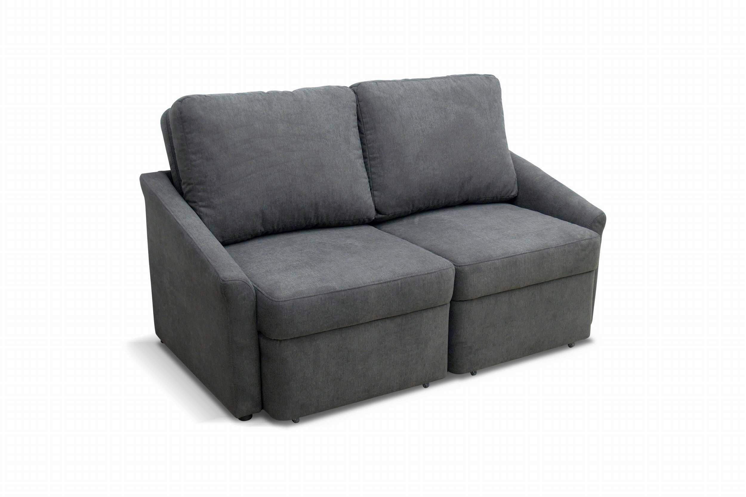 SCHLAFSOFA Mikrofaser Schlammfarben  - Schlammfarben/Beige, Basics, Kunststoff/Textil (168/86/96cm) - MID.YOU