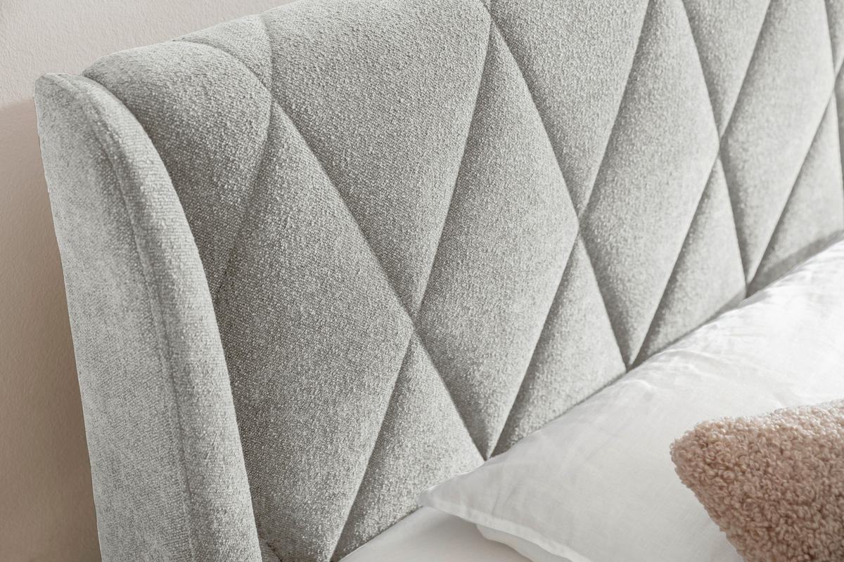 POLSTERBETT 180/200 cm  in Taupe  - Taupe/Schwarz, Modern, Holzwerkstoff/Textil (180/200cm) - MID.YOU
