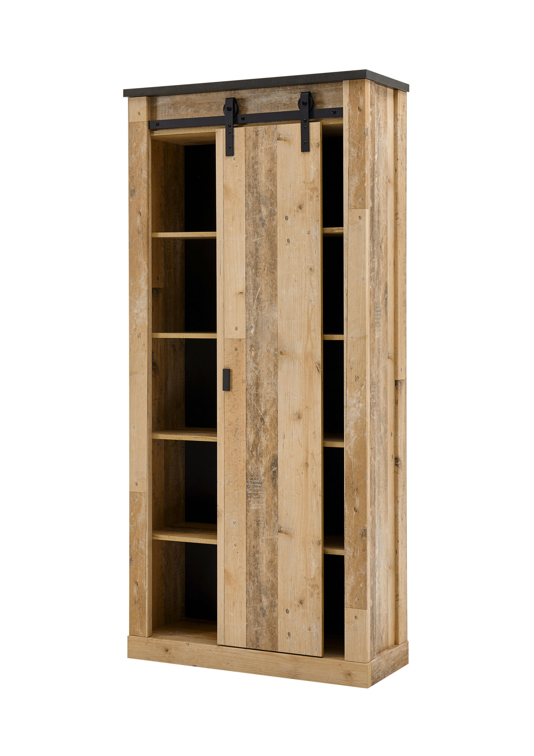 GARDEROBENSCHRANK  in 93/201/38 cm  - Anthrazit/Schwarz, Design, Holzwerkstoff/Metall (93/201/38cm) - Modante