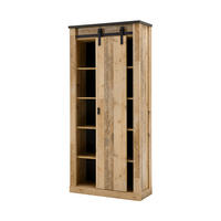 GARDEROBENSCHRANK  in 93/201/38 cm  - Anthrazit/Schwarz, Design, Holzwerkstoff/Metall (93/201/38cm) - Modante