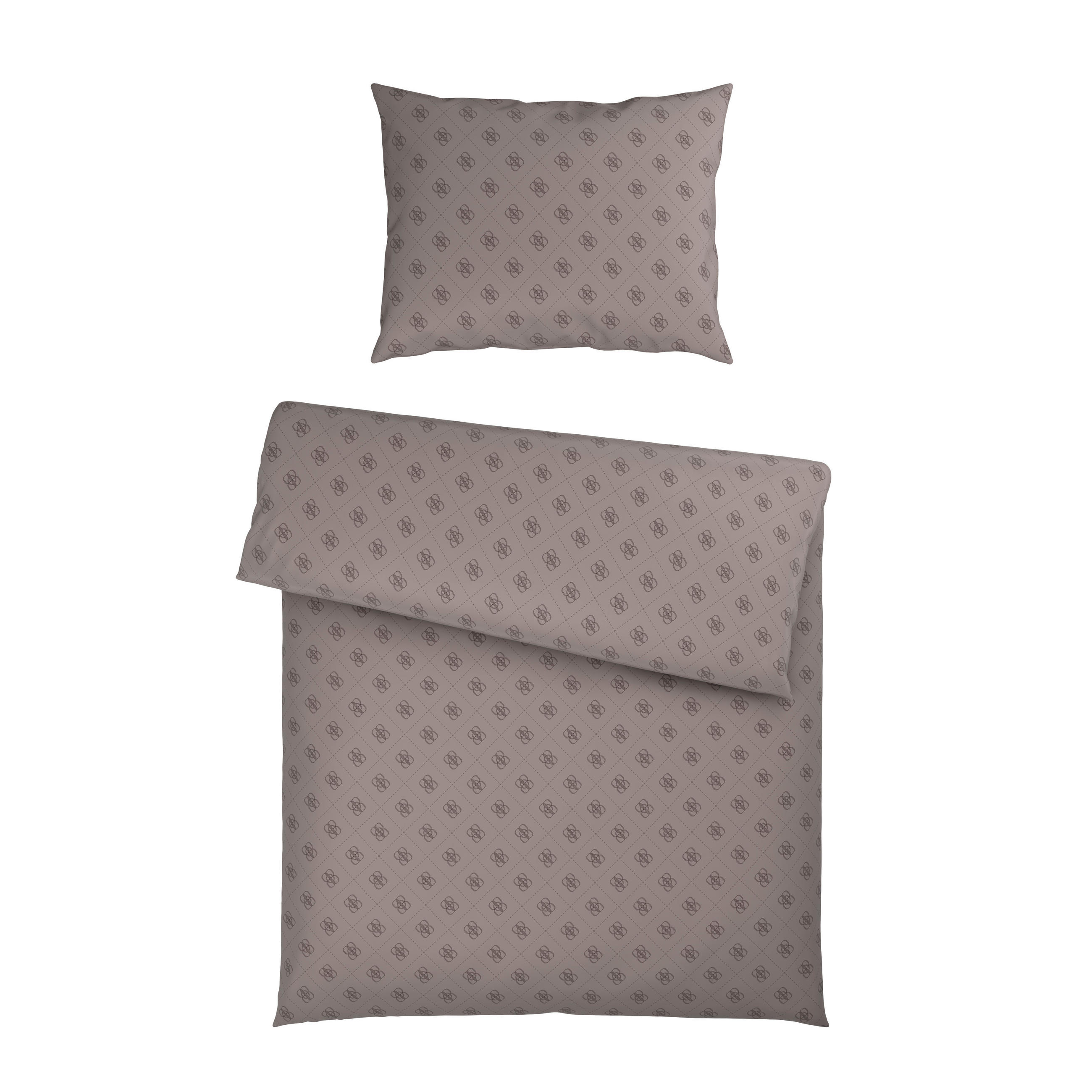 BETTWÄSCHE Satin 140/200 cm  - Taupe, Design, Textil (140/200cm) - Ambia Home