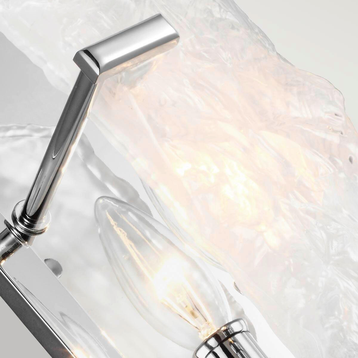 WANDLEUCHTE - Chromfarben, Konventionell, Glas/Metall (15.2/38.1/11.7cm) - Elstead Lighting