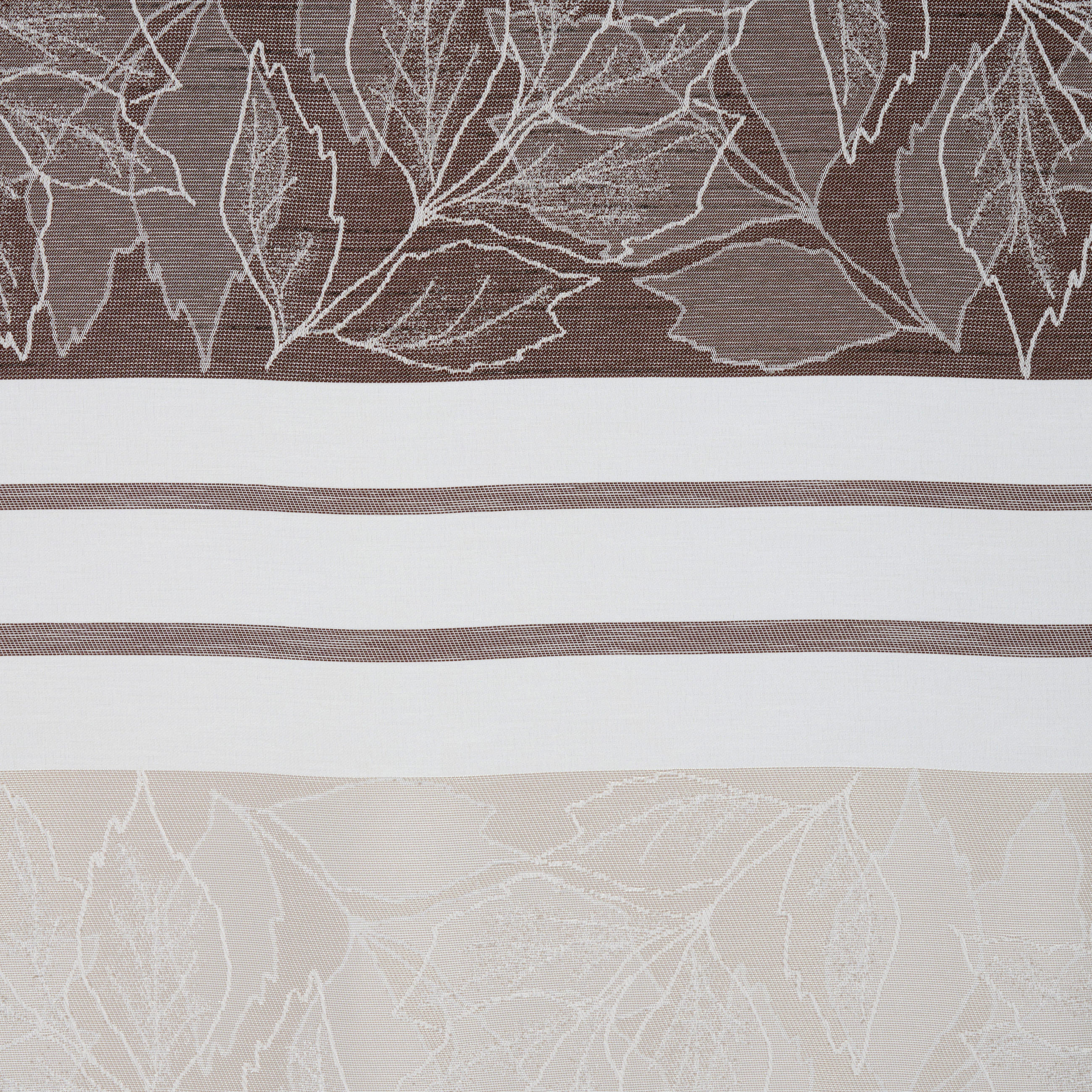 VORHANGSTOFF per lfm halbtransparent  - Braun, KONVENTIONELL, Textil (140cm) - Esposa