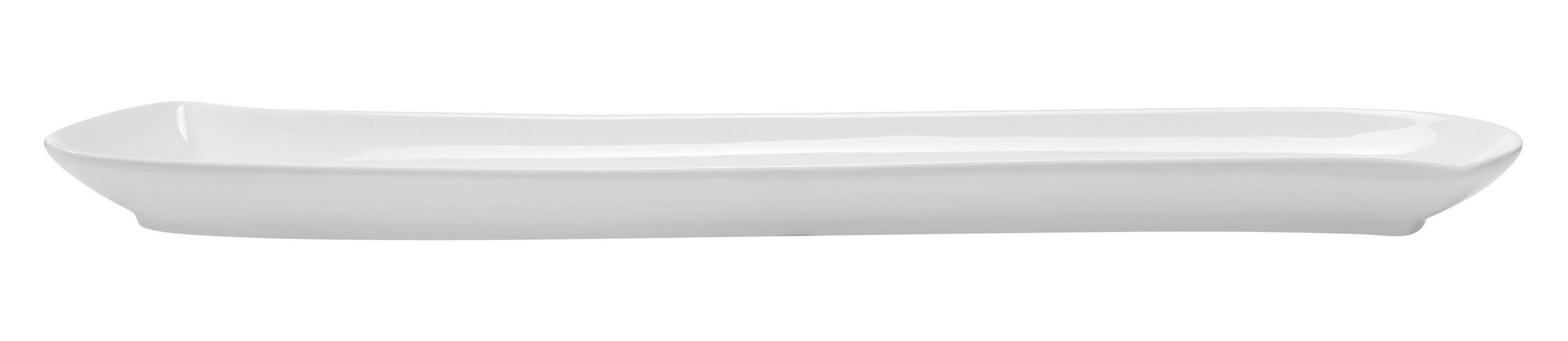 OLIVENSCHALE  Swing  - Weiss, Basics, Keramik (46,7/9,5/2,9cm) - Novel