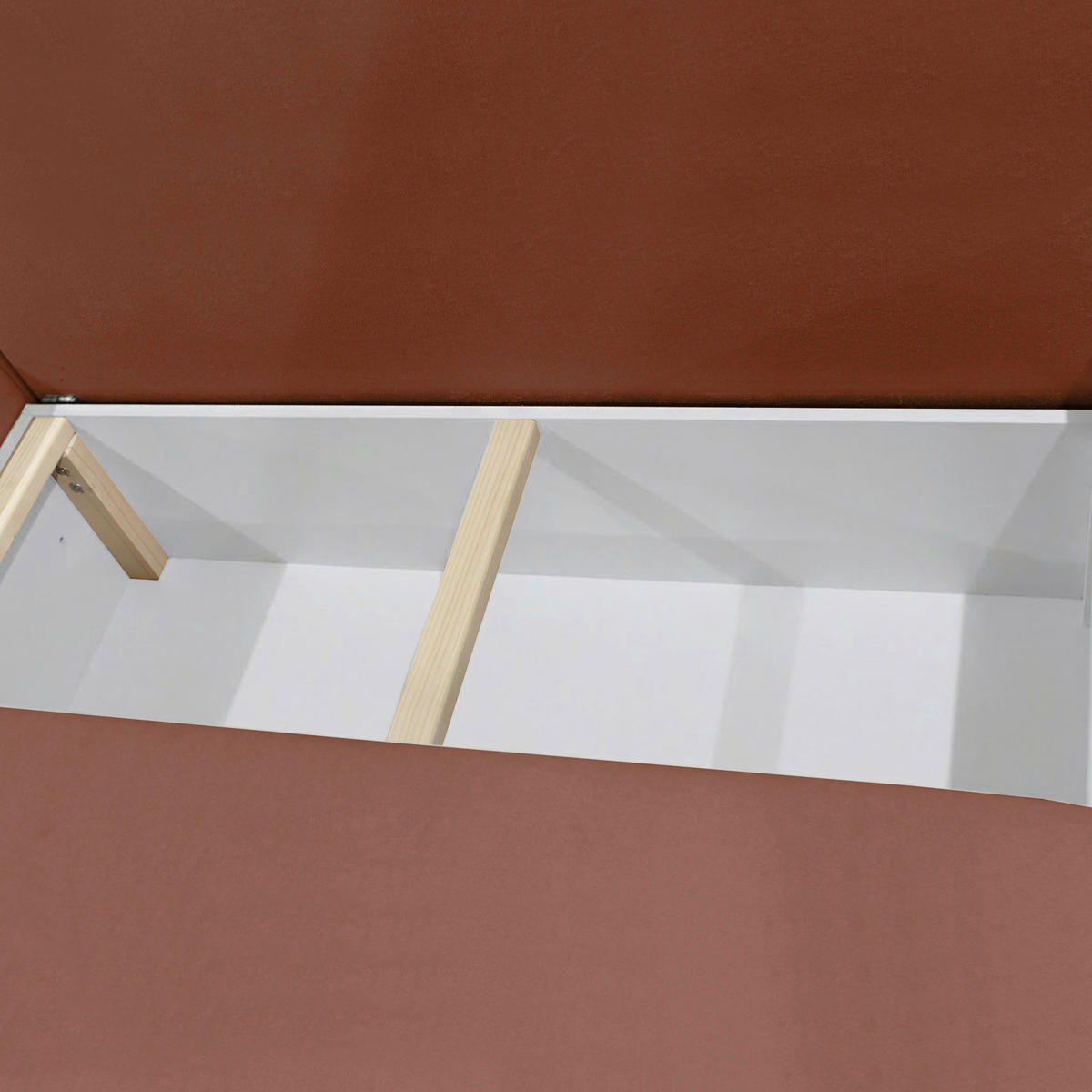 ECKSOFA STERN Hellrot Bouclé Zierkissen, Rückenkissen, Bettkasten  - Hellrot/Schwarz, Design, Kunststoff/Textil (152/207cm) - MID.YOU