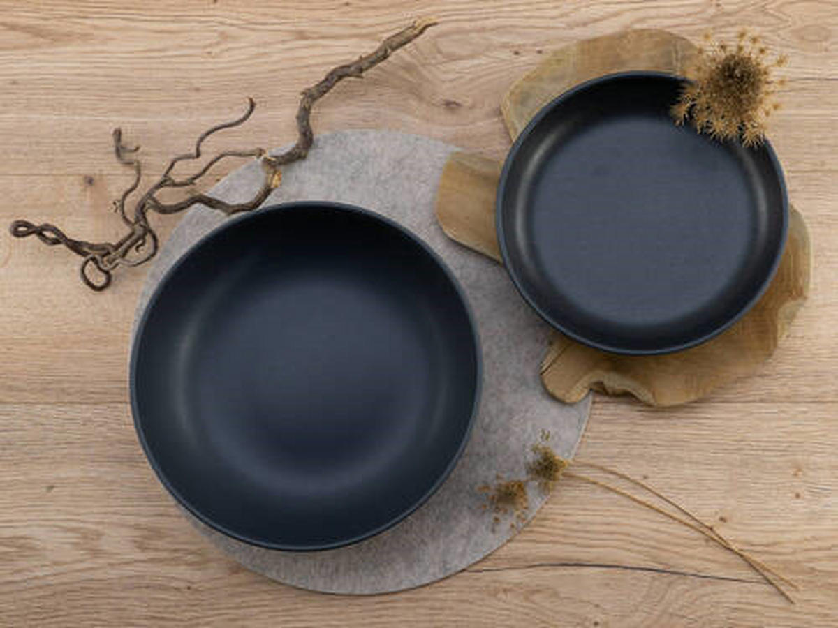 SALLADSSKÅL  UNO BLACK  - svart, Trend, keramik - Creatable