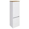 MIDISCHRANK 40/130/35 cm  - Eichefarben/Silberfarben, Basics, Holzwerkstoff/Kunststoff (40/130/35cm) - Held