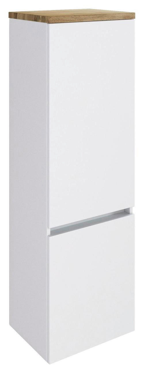 Held STREDNE VYSOKÁ SKRINKA, biela, farba duba, 40/130/35 cm