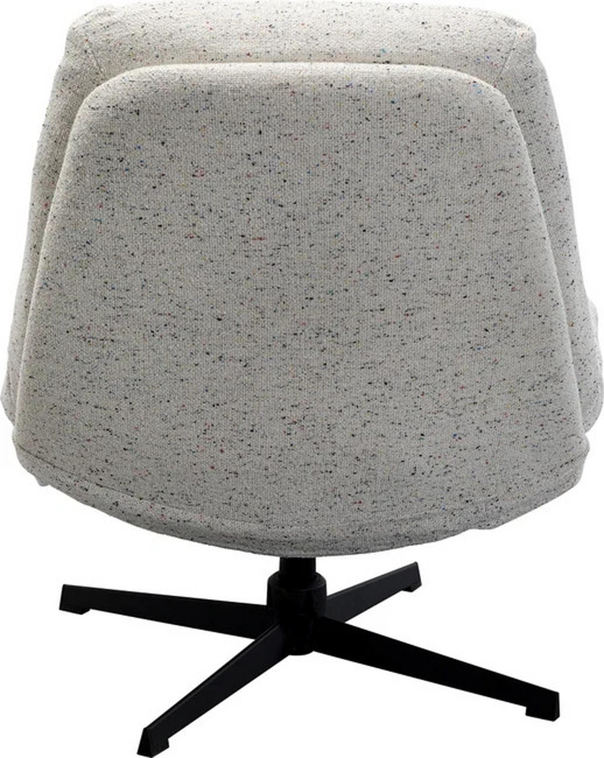 SESSELSET in Flachgewebe Grau  - Schwarz/Grau, Design, Textil/Metall (85/90/81cm) - Kare-Design