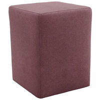 HOCKER in Textil Beere  - Beere/Silberfarben, Design, Kunststoff/Textil (38/47/38cm) - LOOKS by W.Joop