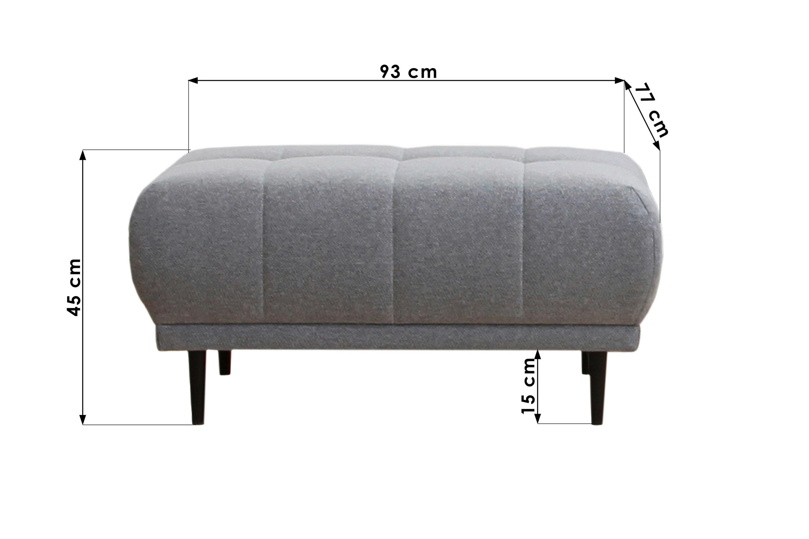 Thumbnail - Stylife Hocker, Waldgrün, Textil, rechteckig, 93x45x77 cm, Stoffauswahl, Wohnzimmer, Hocker, Sitzhocker