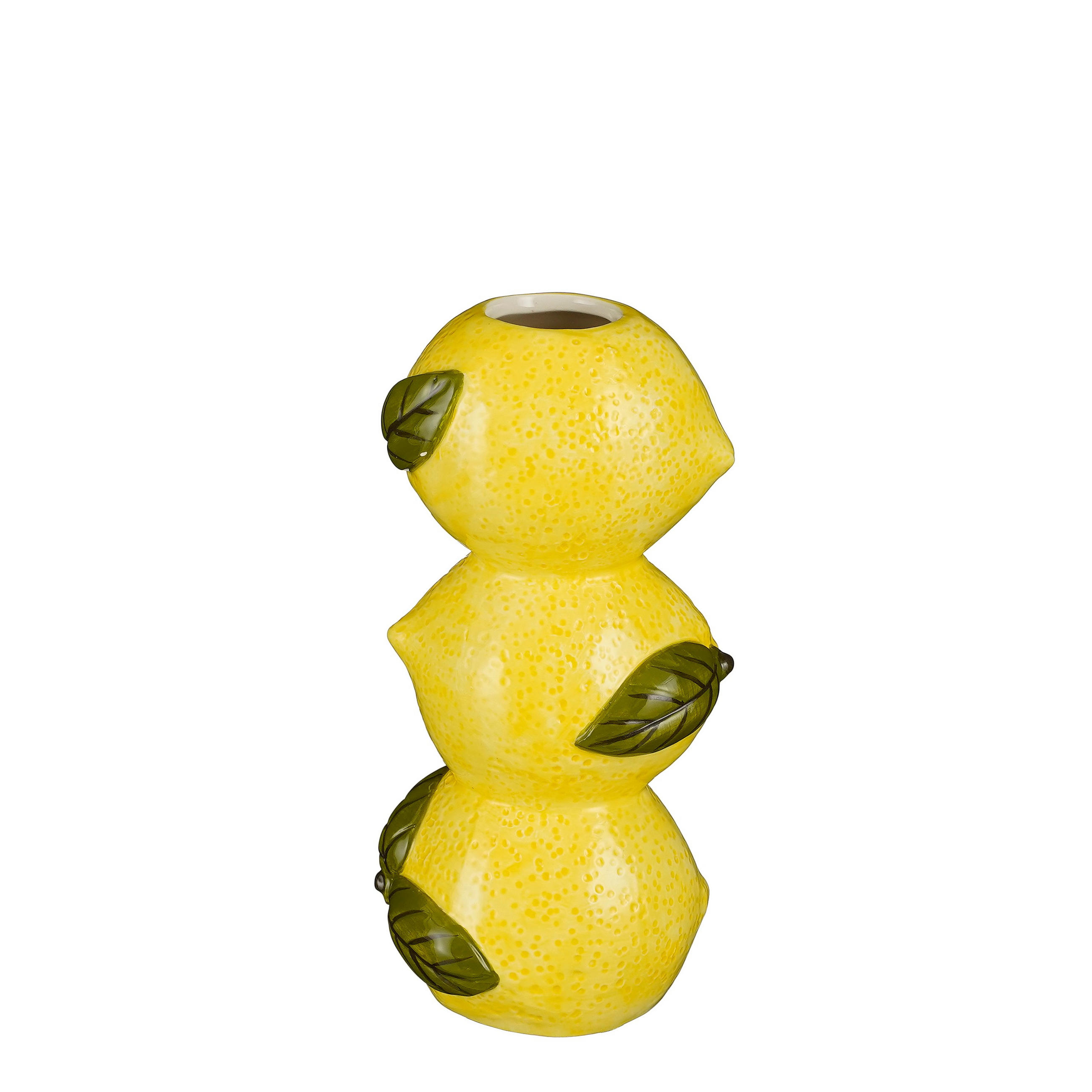 VAZA  7,5/20 cm    keramika  - bijela/žuta, Basics, keramika (7,5/20cm)