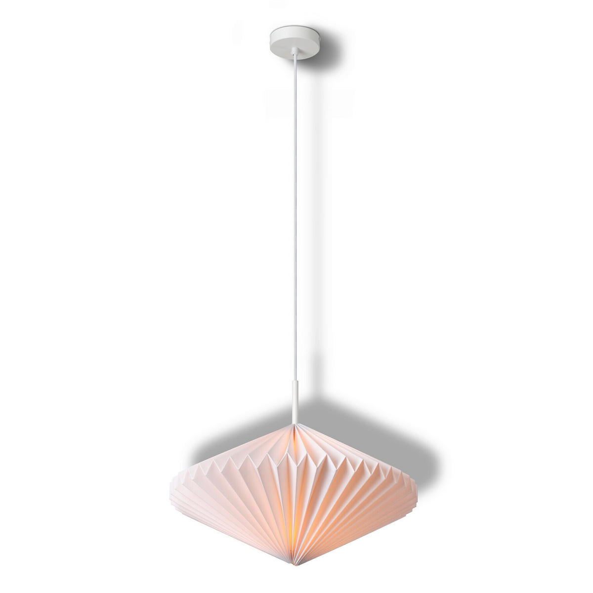 HÄNGELEUCHTE 45/140 cm  - Weiß, Basics, Papier/Metall (45/140cm) - Osram