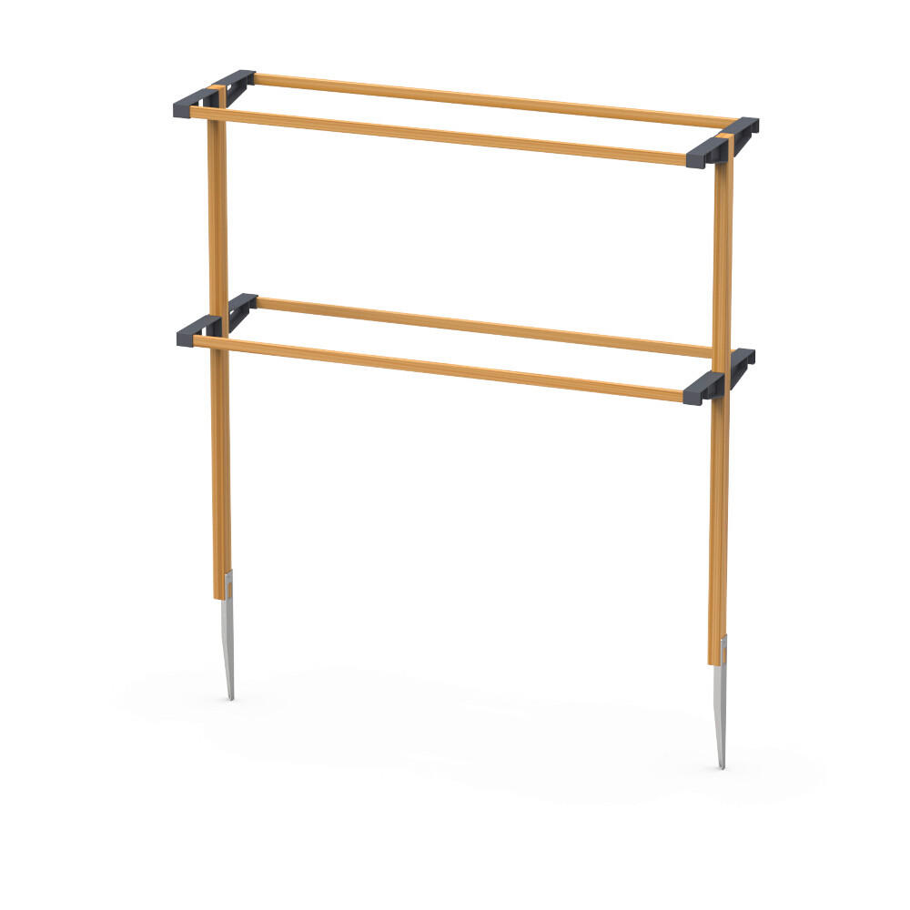 RANKHILFE  - Lärchefarben, Basics, Holz/Kunststoff (118,5/138,5/34,5cm)