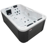 WHIRLPOOL XXL1908 130/205/70 cm  - Schwarz/Weiß, Basics, Kunststoff (130/205/70cm)