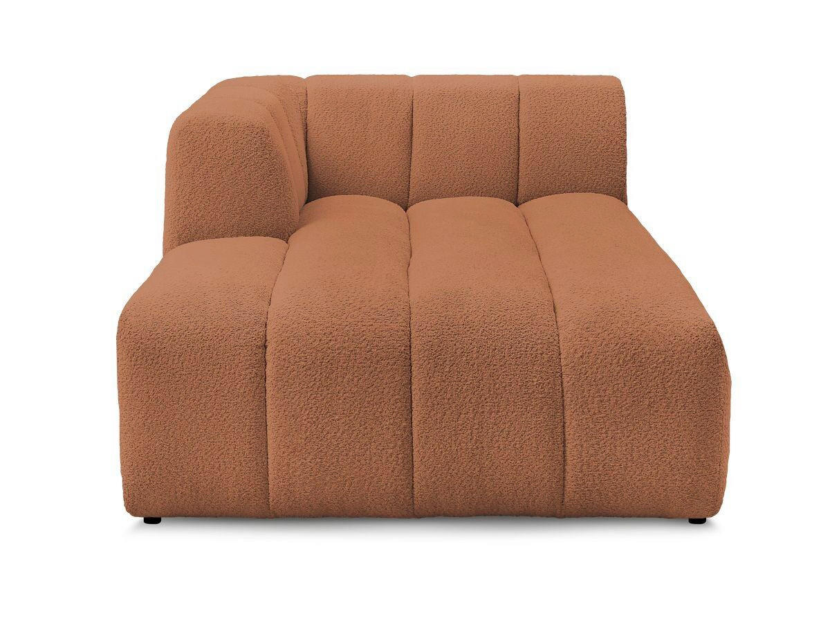 SOFAELEMENT ANNECY Bouclé Orange  - Schwarz/Orange, MODERN, Kunststoff/Textil (120/72/170cm)