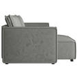 ECKSOFA Grau Webstoff Zierkissen, Rückenkissen, Rücken echt  - Schwarz/Grau, MODERN, Kunststoff/Textil (153/250cm) - Xora