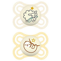 SCHNULLER 0 Monat(e)  - Blau/Gelb, Basics, Kunststoff (8,9/14,5/4,7cm) - MAM