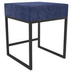 NACHTSCHRANK 45/55/45 cm  - Blau/Schwarz, Design, Textil/Metall (45/55/45cm) - Esposa