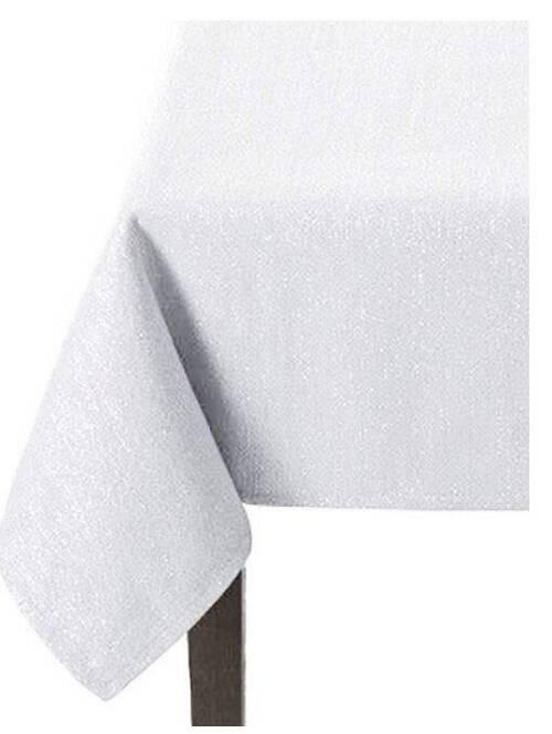 TISCHDECKE Textil Silberfarben, Weiß 145/260 cm  - Silberfarben/Weiß, Basics, Textil (145/260cm) - X-Mas
