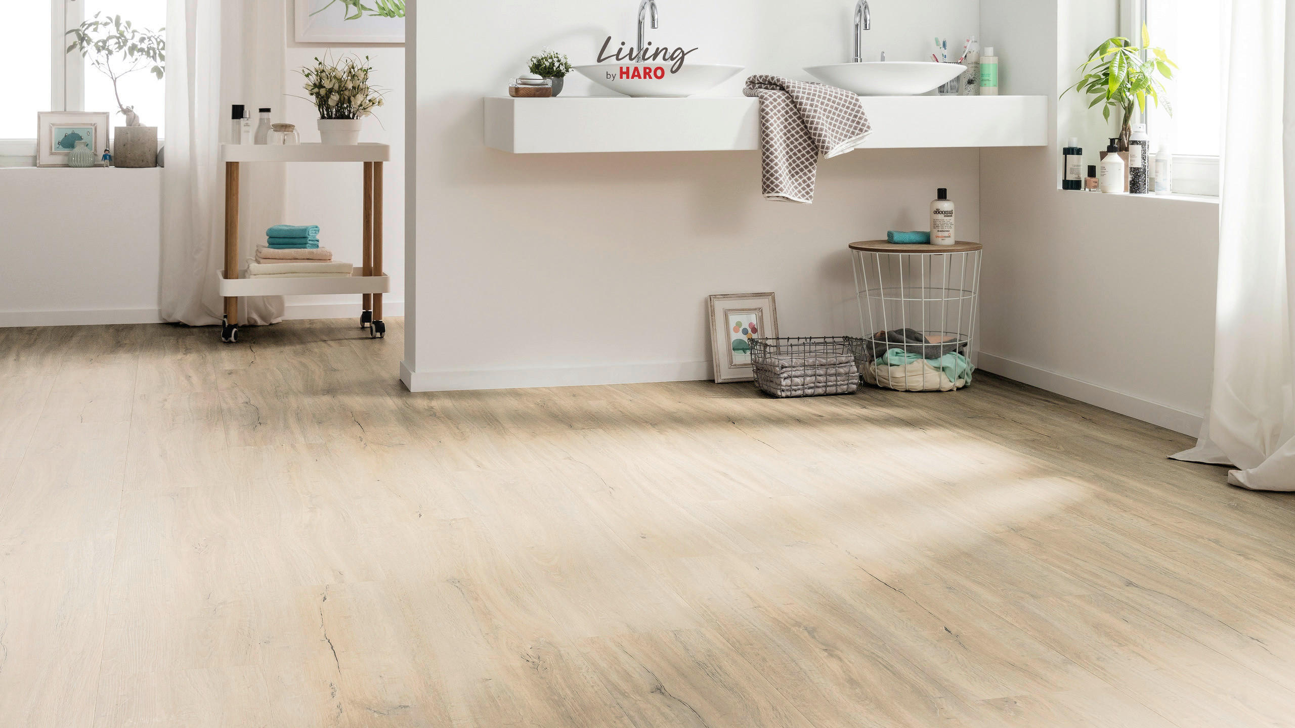 VINYLBODEN  Sandfarben   - Sandfarben, Design (128,2/23,5/0,65cm) - Living by HARO