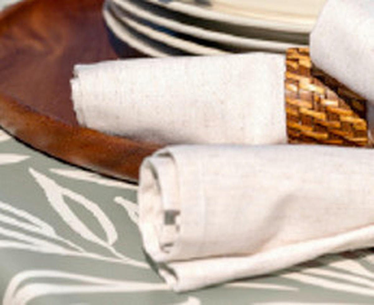 TEXTILNÁ SERVÍTKA - biela, Basics, textil (45/45cm) - MISTRAL