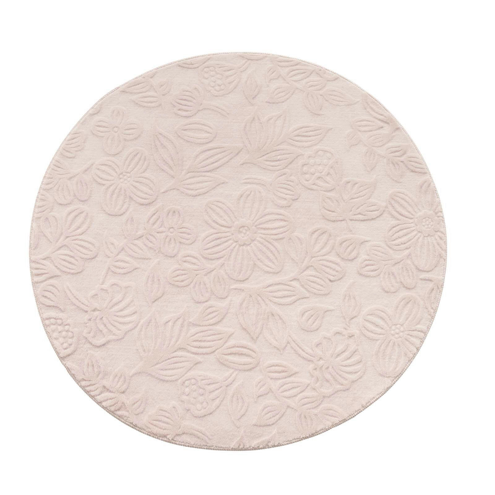 WEBTEPPICH 120 cm Stilo Beige rund  - Beige, Basics, Textil (120cm) - Novel