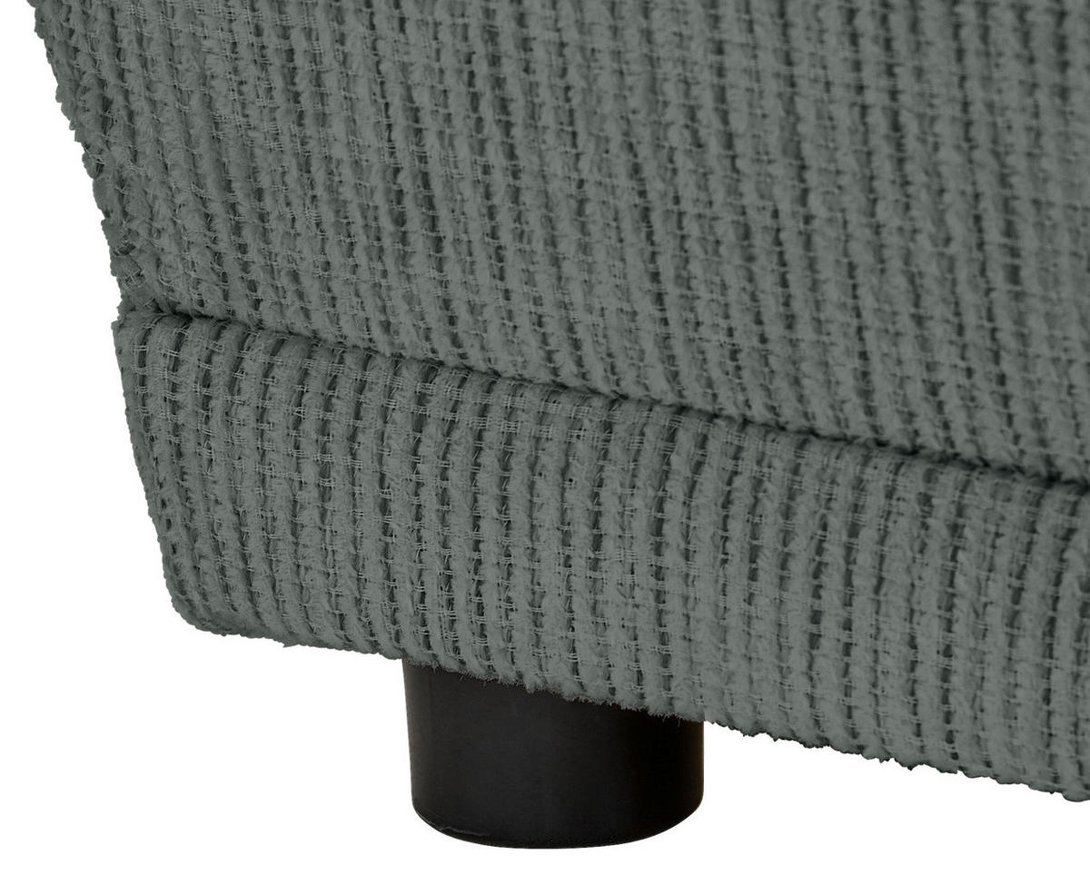 CHAISELONGUE Chenille Grau  - Schwarz/Grau, KONVENTIONELL, Kunststoff/Textil (171/73/93cm) - Carryhome