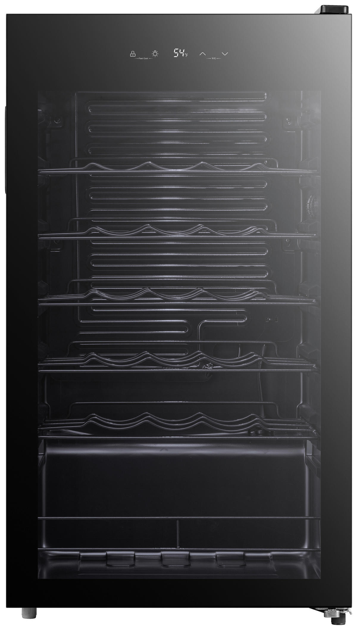 WEINKÜHLSCHRANK WKS 1-40, 500033  - Schwarz, Basics, Glas/Kunststoff (47/84,5cm) - Silva Schneider