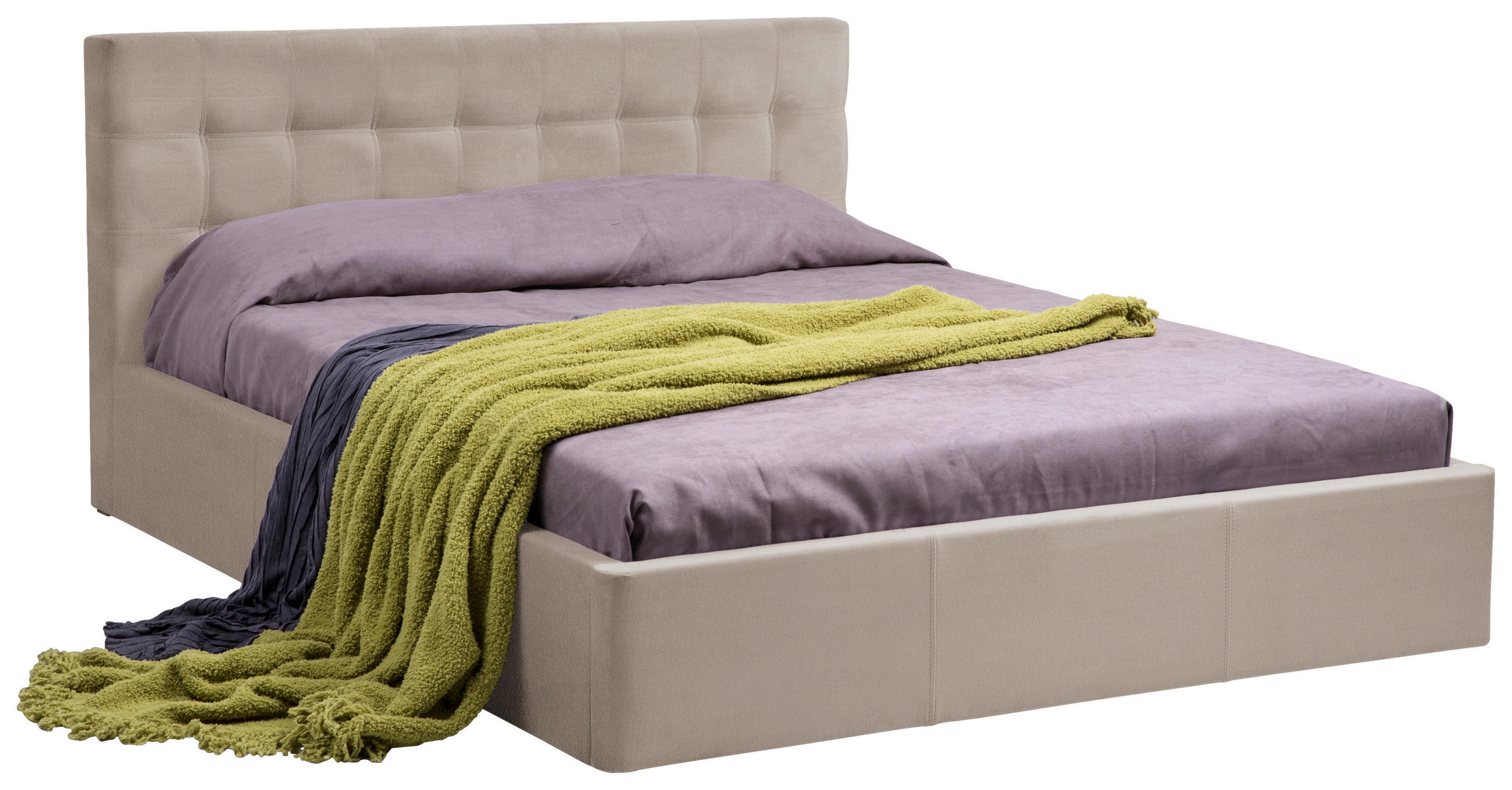 Pat Tapțat 160x200 Cm, 160/200 cm, bej