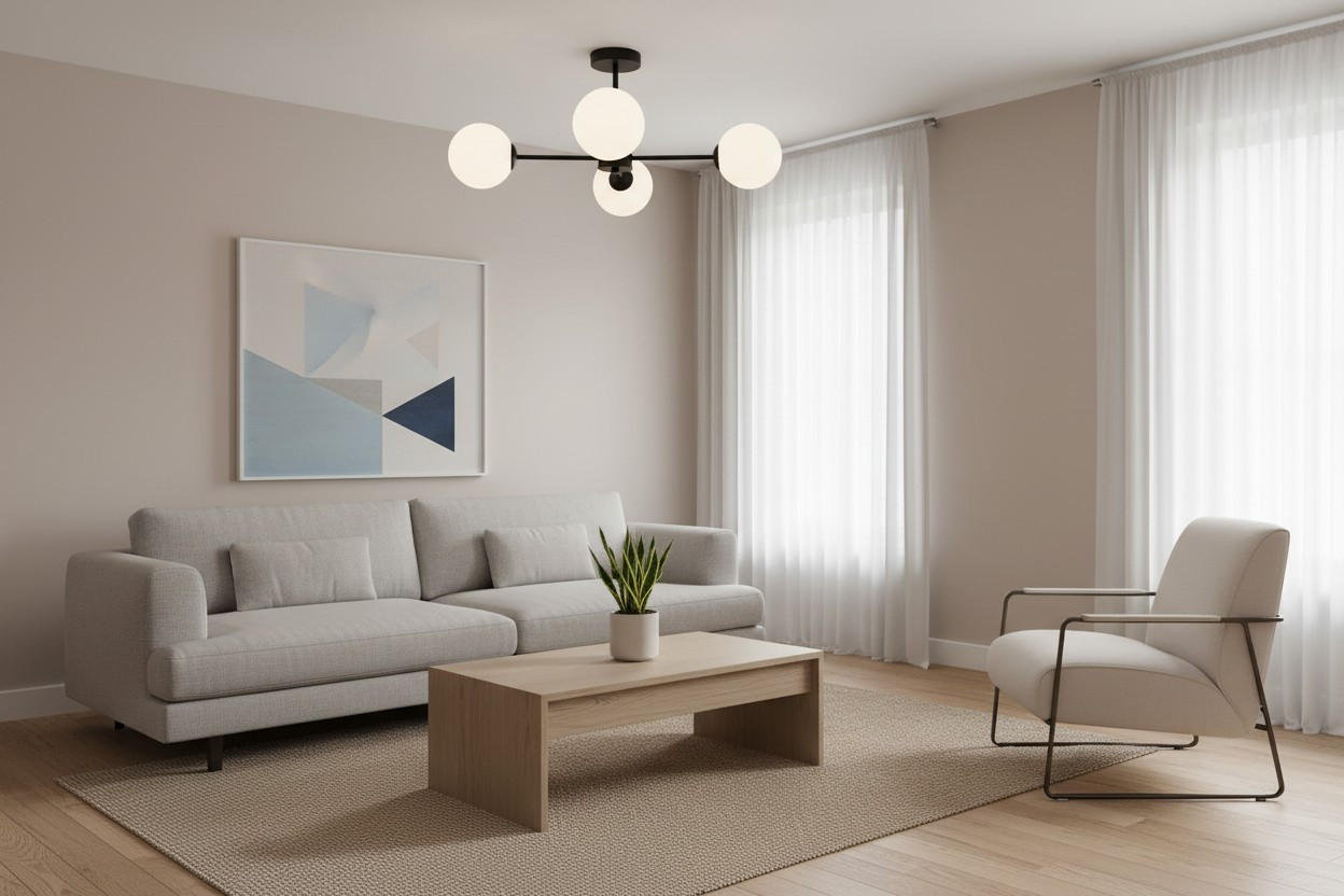 Thumbnail - Novel Deckenleuchte, Weiß, Metall, Glas, Vintage,Vintage, rund,rund, 25 cm, RoHS, ISO 9001, Bsci, CE, Lampen & Leuchten,...