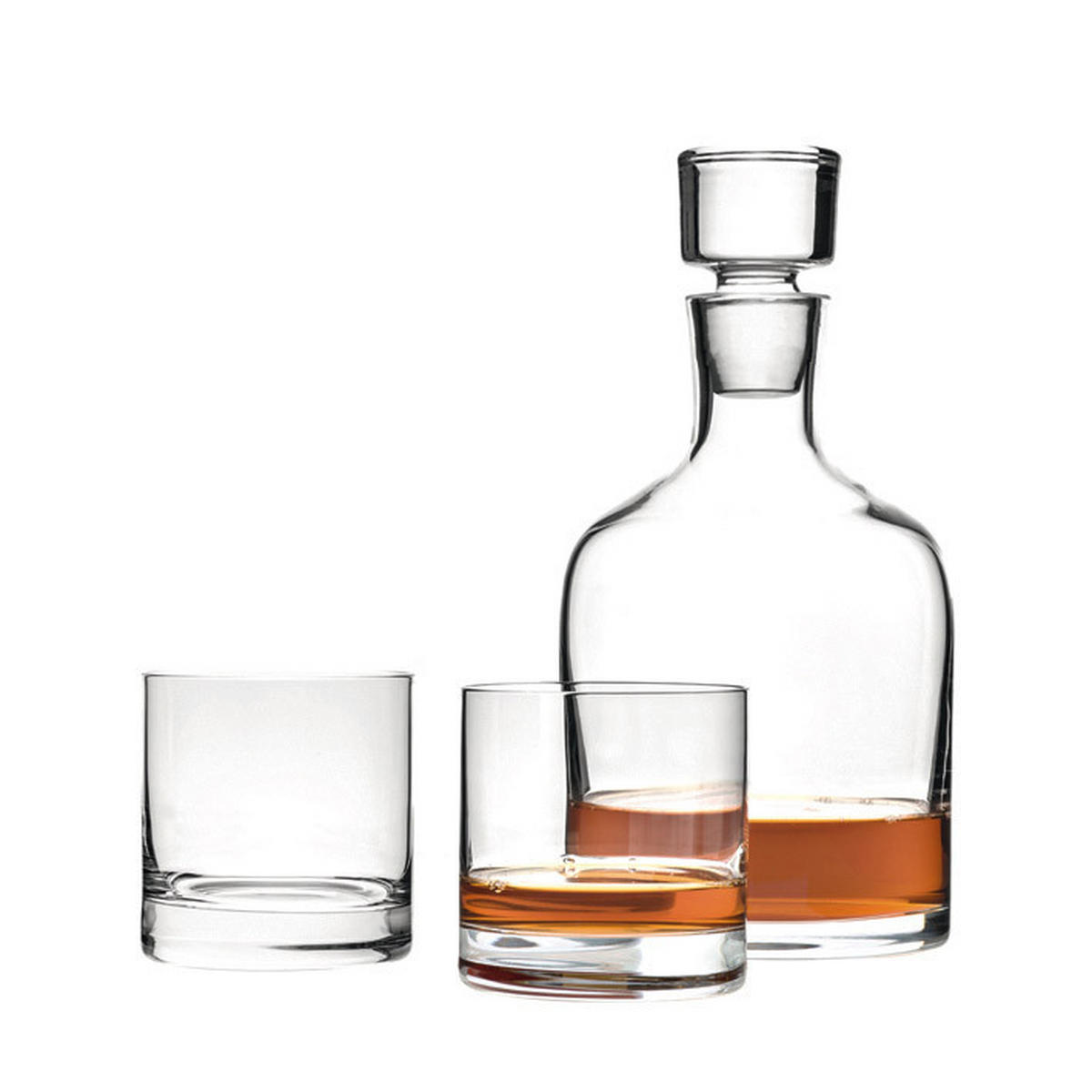 WHISKY-GLÄSERSET 3-teilig  - Klar, Basics, Glas (32/14/28,1cm) - Leonardo