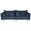 2-SITZER-SOFA Cord Blau  - Blau/Schwarz, Design, Kunststoff/Textil (262/91/115cm) - MID.YOU