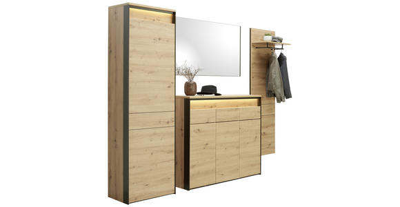 SPIEGEL Schwarz - Schwarz, KONVENTIONELL, Glas/Holzwerkstoff (125/70/2cm) - Voleo