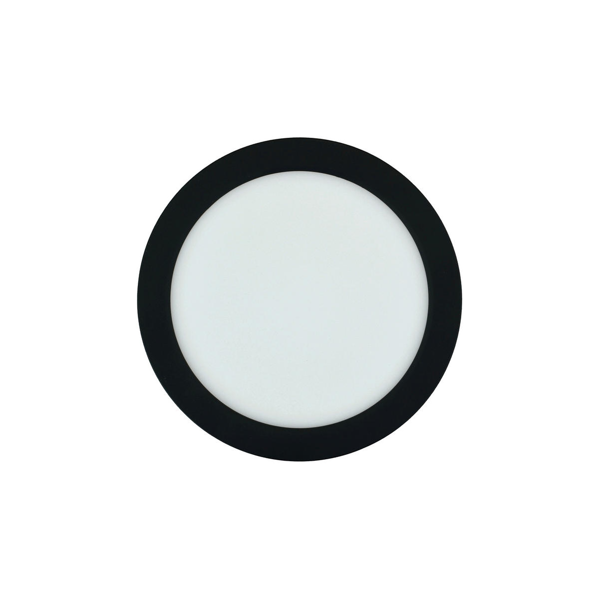 LED-DECKENLEUCHTE 17/1,7 cm   - Schwarz, KONVENTIONELL, Kunststoff (17/1,7cm)