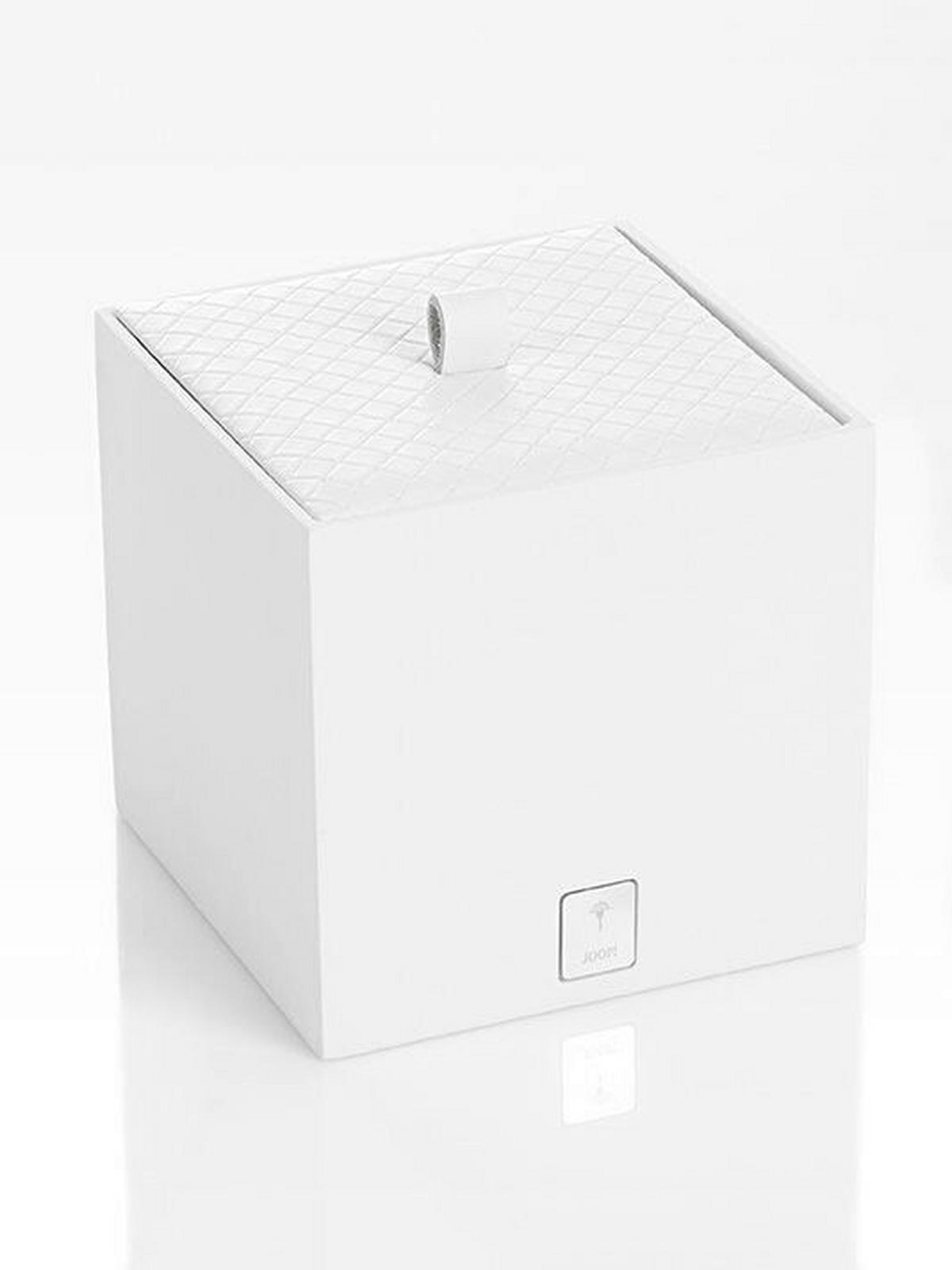 BOX MIT DECKEL - Weiß, Design, Kunststoff (11/11/11cm) - Joop!