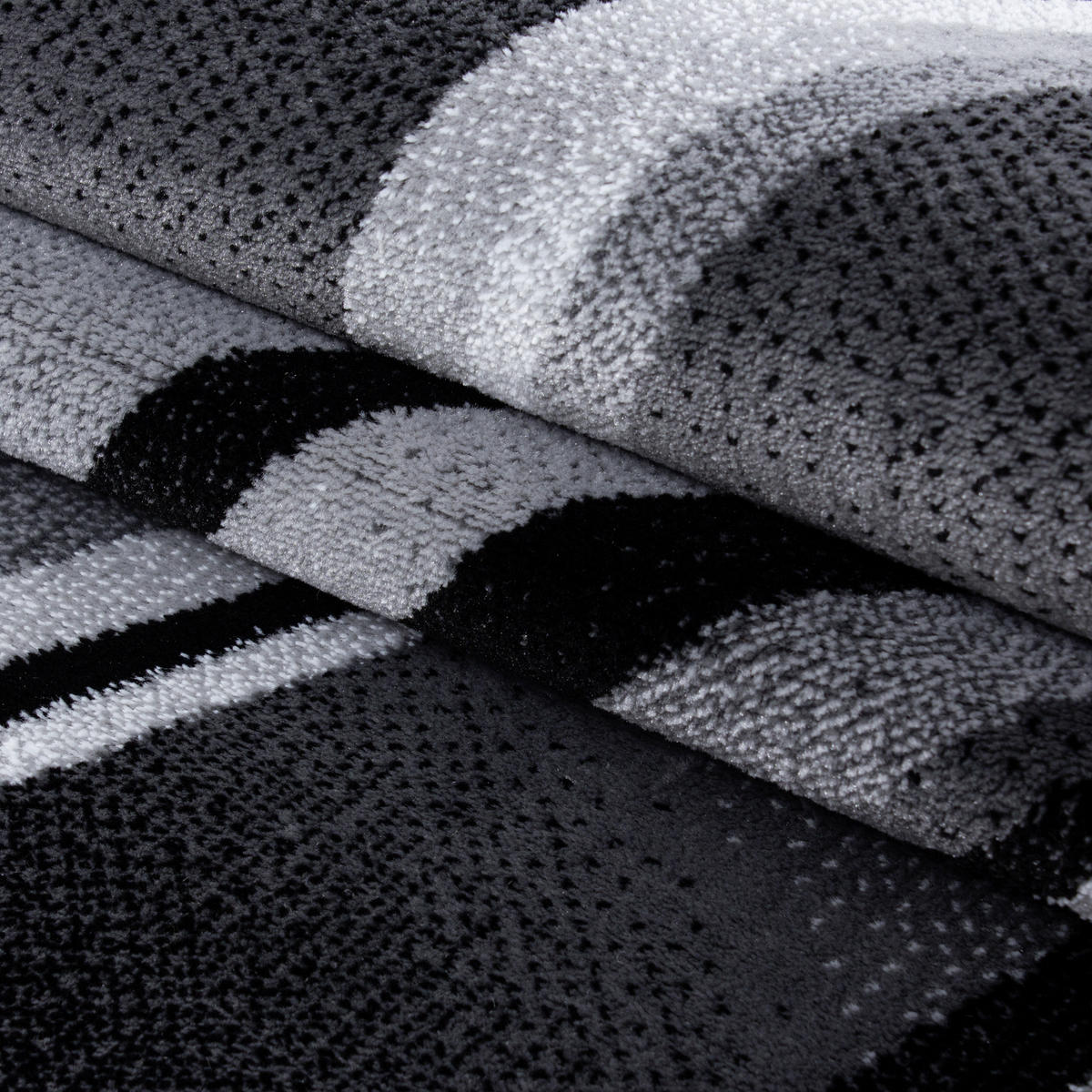 WEBTEPPICH 120/170 cm Parma Schwarz  - Schwarz, KONVENTIONELL, Textil (120/170cm) - Novel