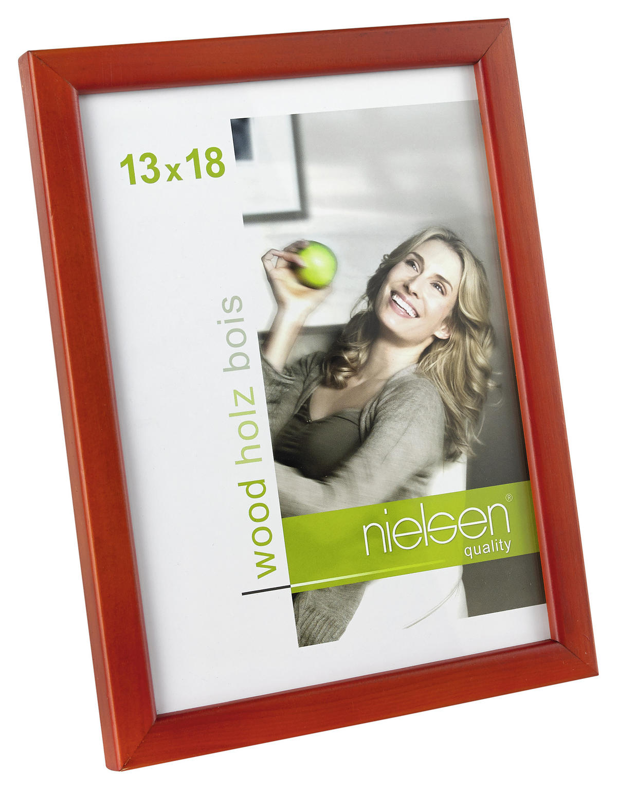 BILDERRAHMEN 15/20 cm  - Rot, Basics, Holz (15/20cm) - Nielsen