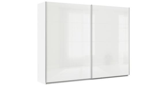 SCHWEBETÜRENSCHRANK  in Weiß  - Alufarben/Weiß, KONVENTIONELL, Holzwerkstoff/Metall (271/229/62cm) - Xora