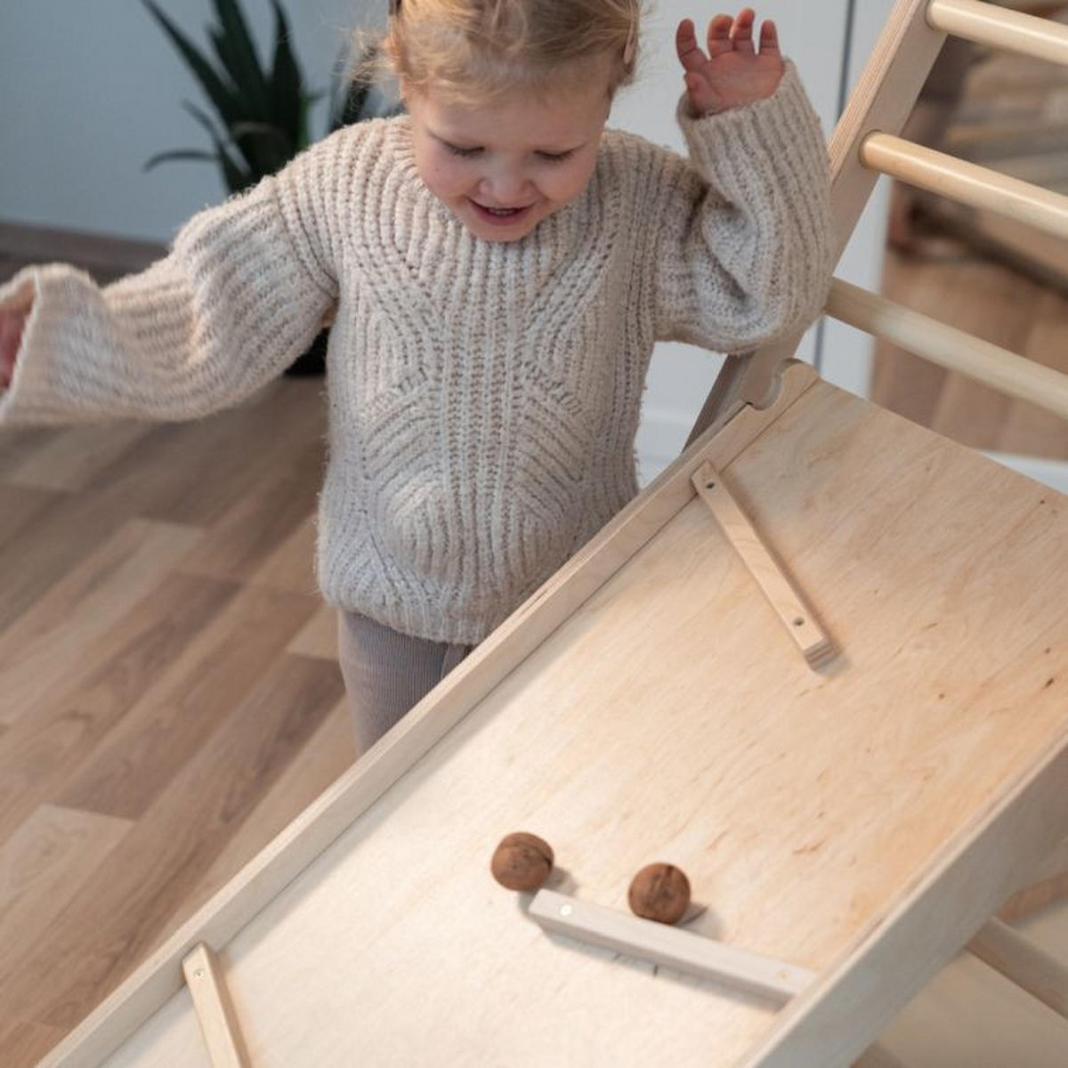 KLETTERGERÜST ZUBEHÖR - Birkefarben, Basics, Holz (112/40/7cm) - CLIFF