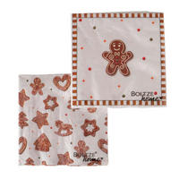 UBROUSEK - bílá/hnědá, Basics, papír (16/16/2cm)