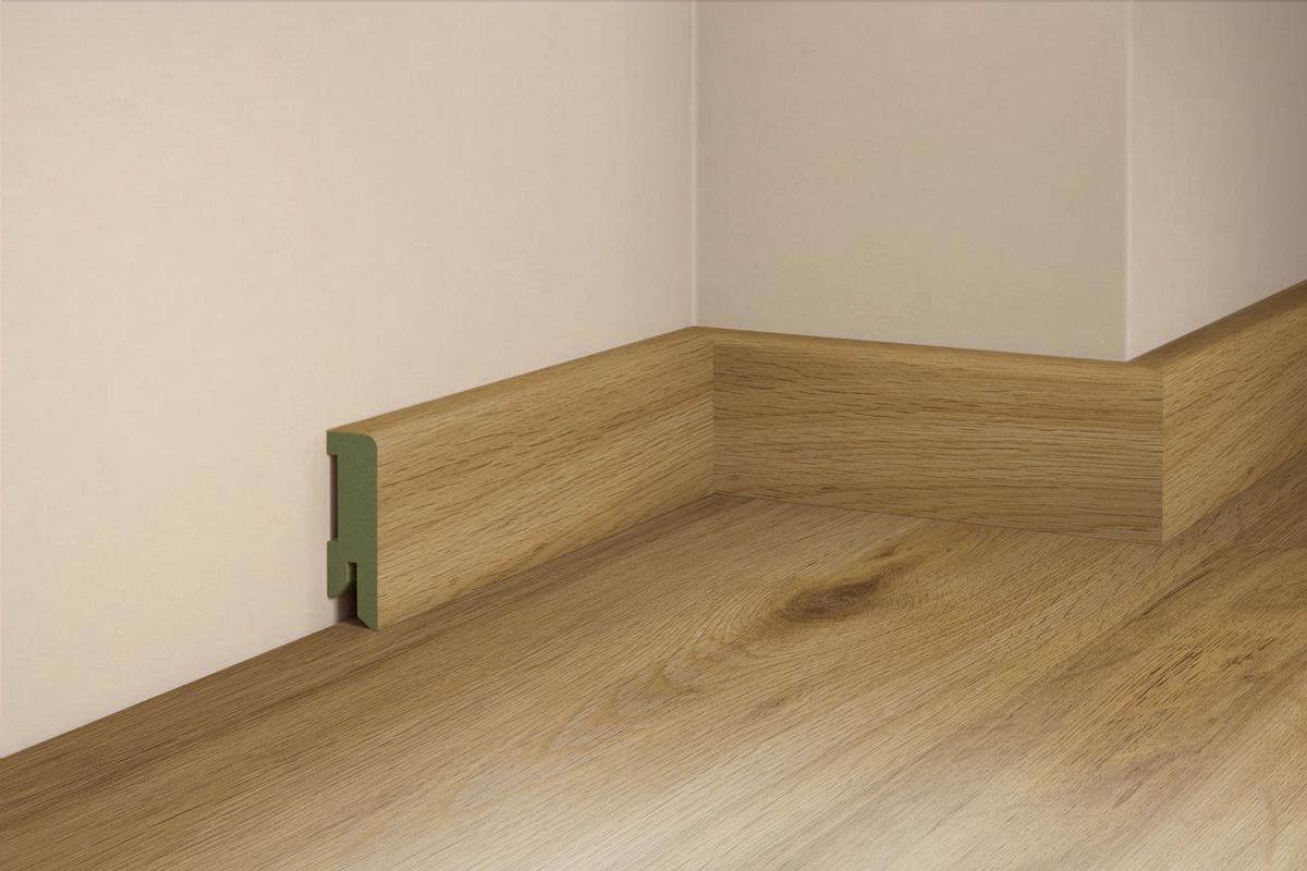 SOCKELLEISTE, Eiche Nox  - Basics, Holz (206,5/5/1,6cm) - Tilo