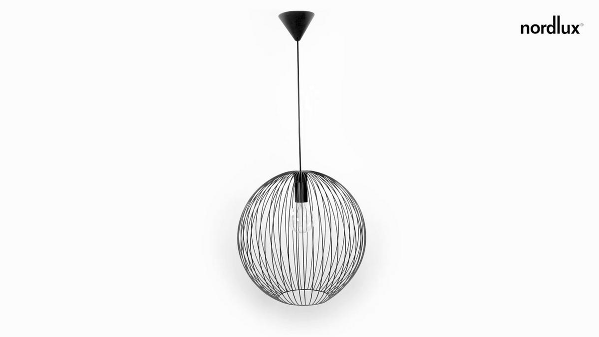 HÄNGELEUCHTE 45/43 cm  - Schwarz, KONVENTIONELL, Metall (45/43cm) - Nordlux