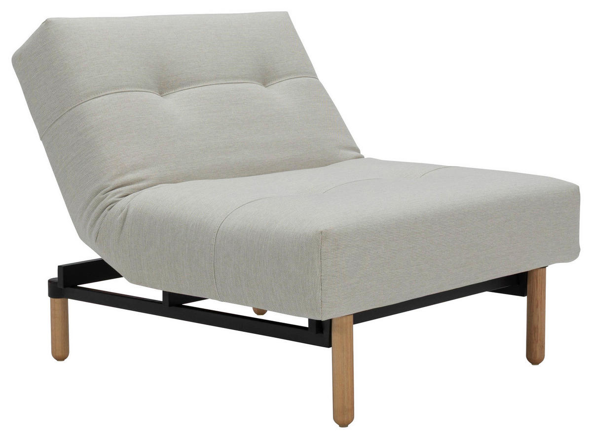 SESSEL in Flachgewebe Naturfarben  - Eichefarben/Naturfarben, Design, Holz/Textil (90/77/91cm) - Niels Andersson