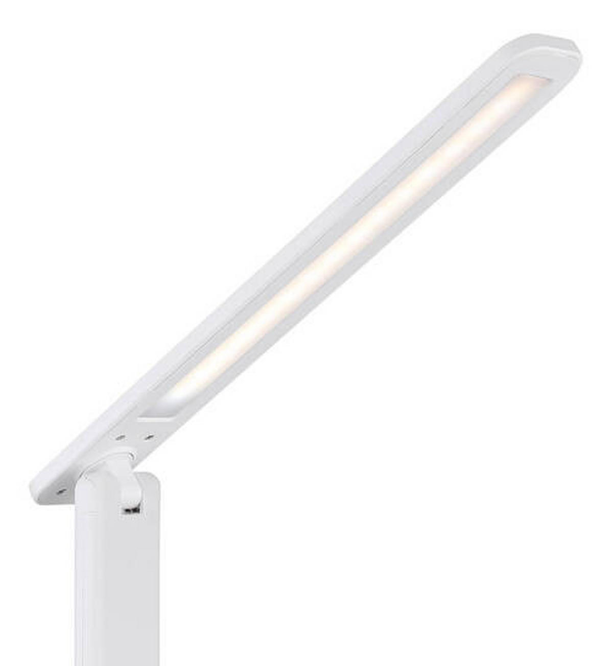LED-SVETILKA ZA PISALNO MIZO     28/11,5/50 cm          - bela/opal, Design, umetna masa/usnje (28/11,5/50cm) - Globo
